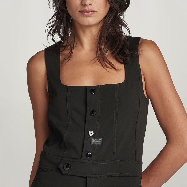 G-STAR Outlet High Waist Jumpsuit Black