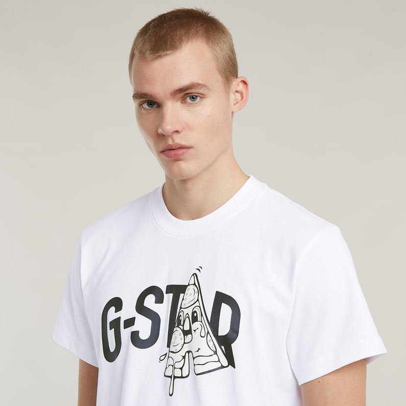 G-STAR Outlet Slice Graphic Loose T-Shirt White