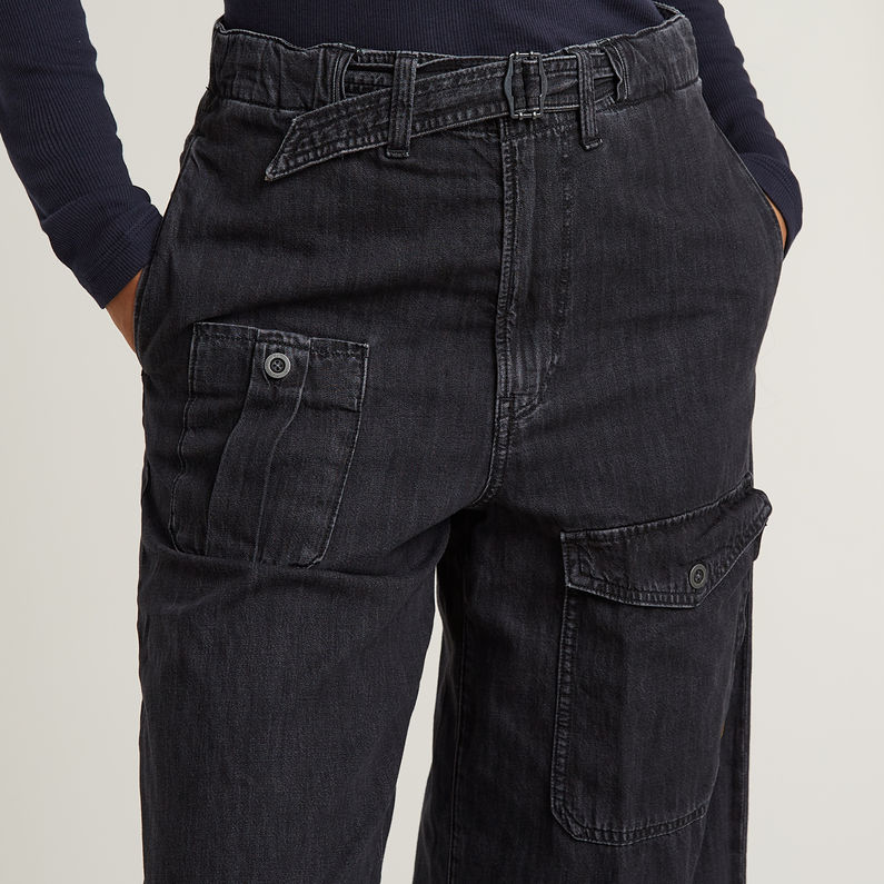 G-STAR Outlet Belted Cargo Loose Jeans Black
