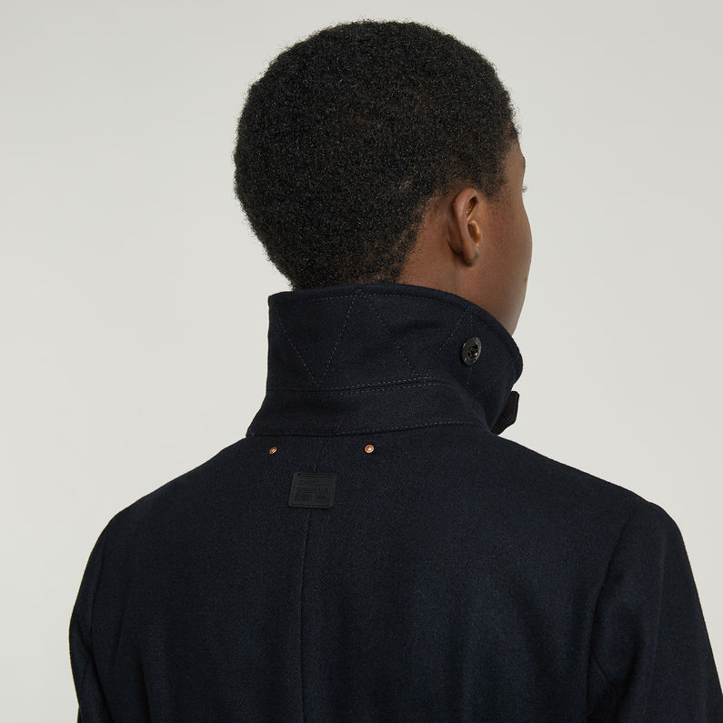 G-STAR Outlet Empral Wool Trench Dark blue