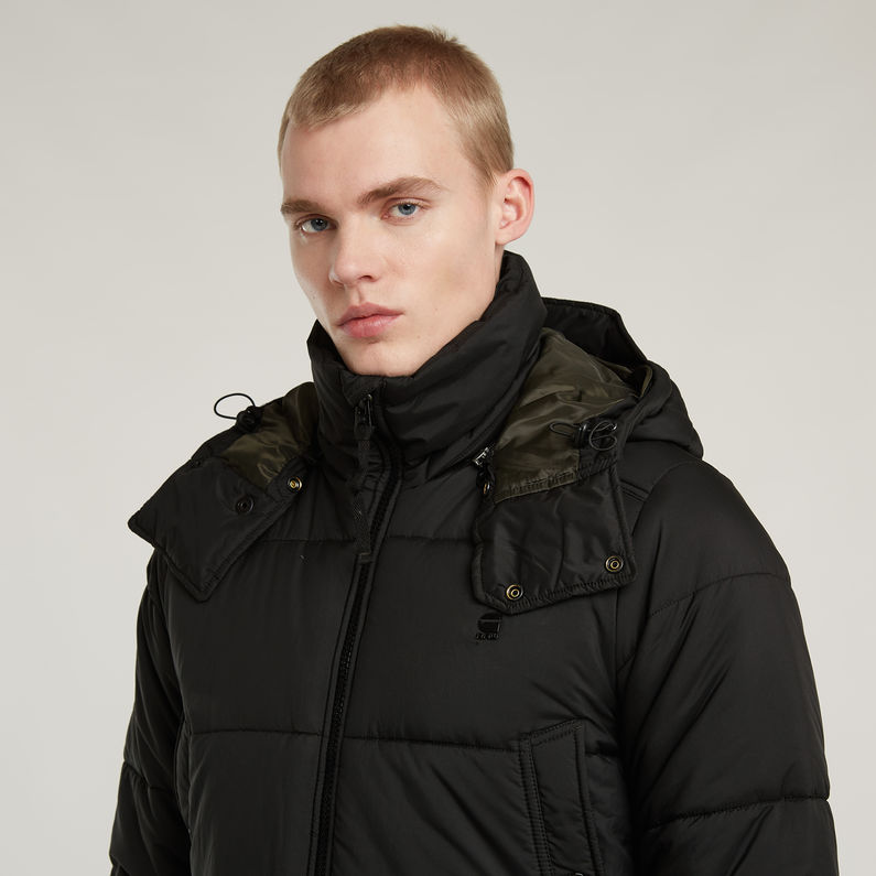 G-STAR Outlet G-Whistler Padded Hooded Parka Black
