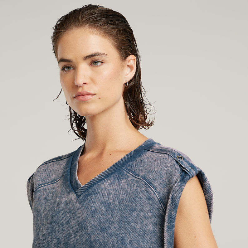 G-STAR Outlet Sudadera efecto lavado Azul intermedio