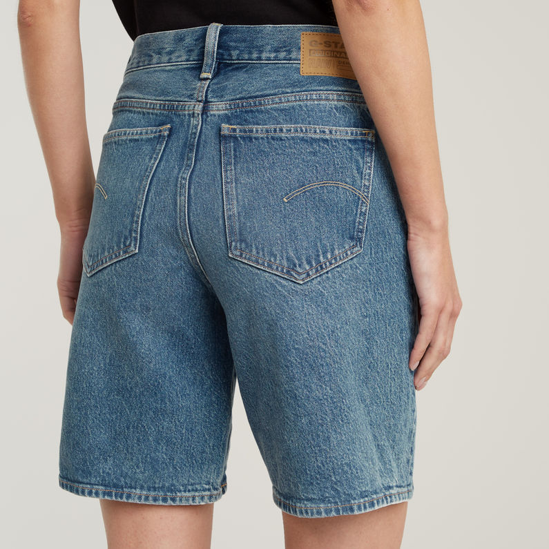 G-STAR Outlet Viktoria Bermuda High Waist Shorts Medium blue