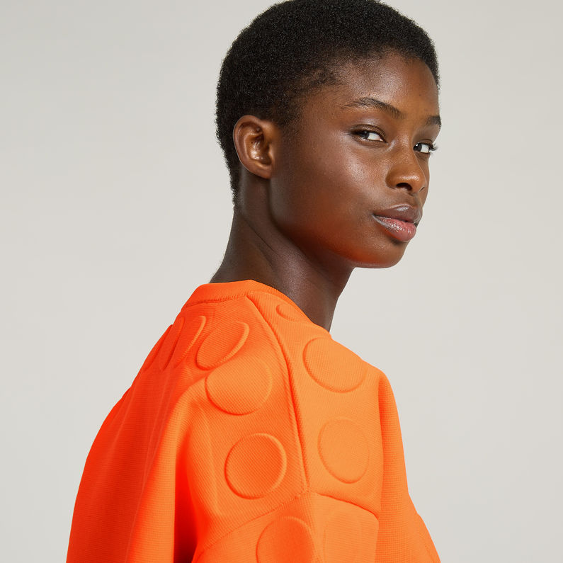 G-STAR Outlet Cuello redondo recortado unisex WVB Naranja