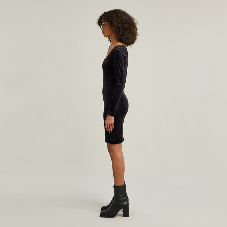 G-STAR Outlet Velvet Slim Dress Black