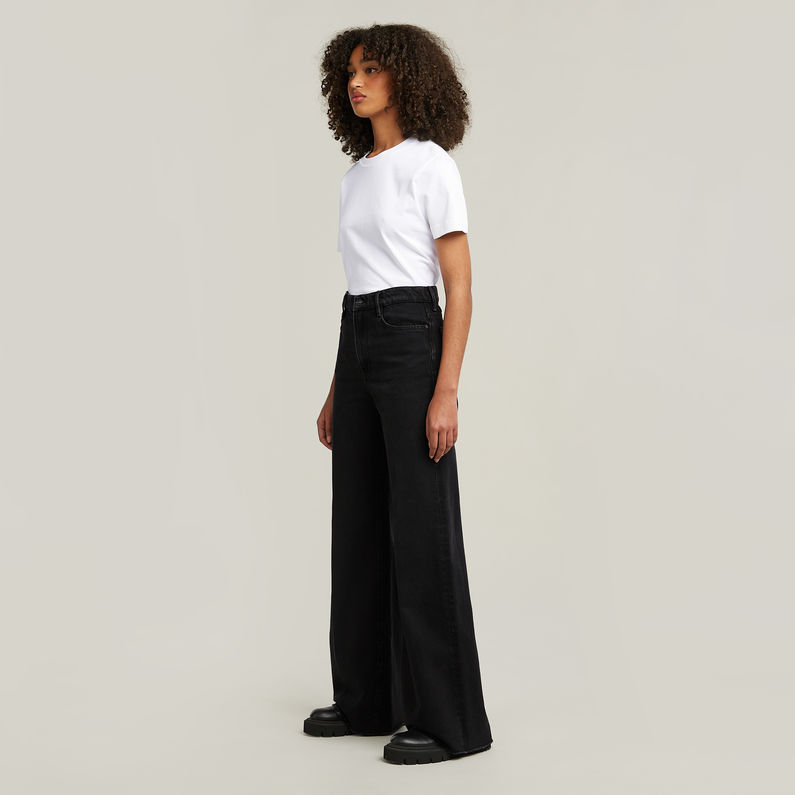 G-STAR Outlet Deck Ultra High Wide Leg Jeans Grey