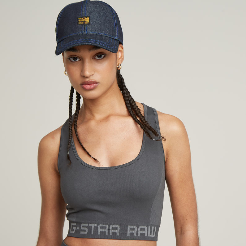 G-STAR Outlet Seamless Racerback Top Grey