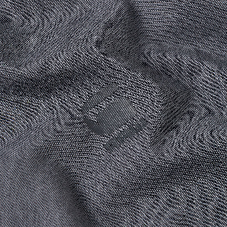 G-STAR Outlet Camiseta Overdyed Front Seam Azul oscuro