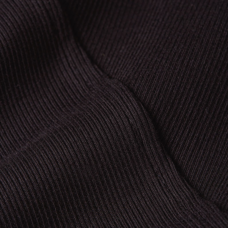 G-STAR Outlet Camiseta A-Line Slim Mock Negro