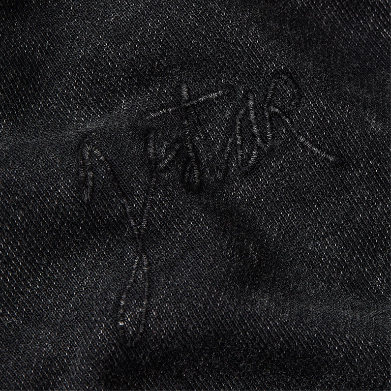 G-STAR Outlet Washed A Line Script Sweater Black