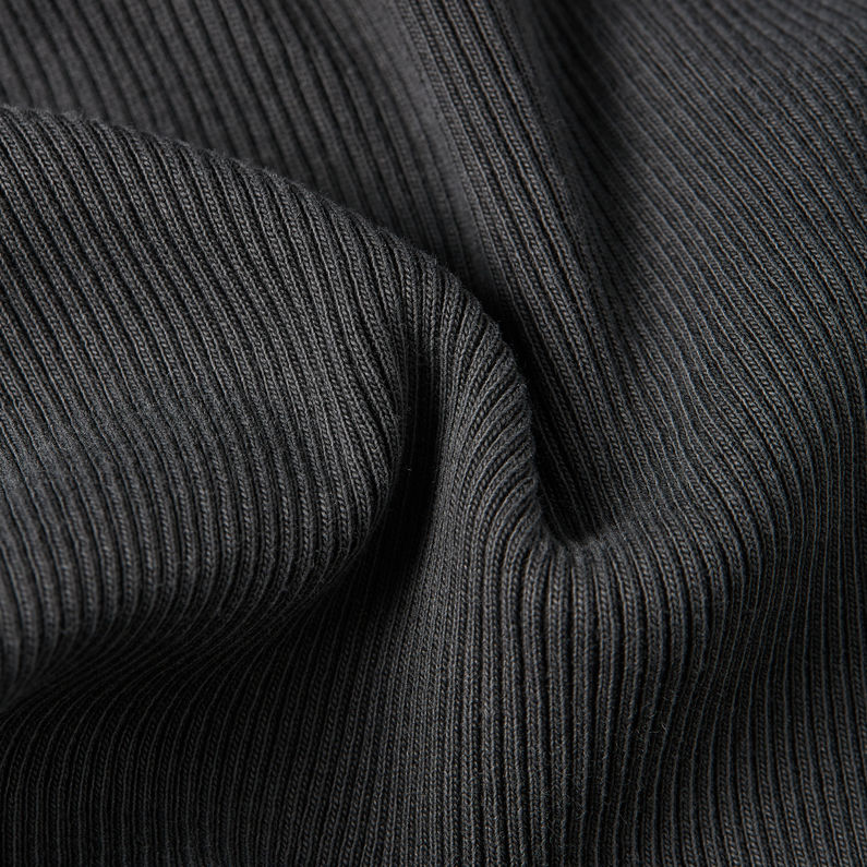 G-STAR Outlet Camiseta lavada A-Line Slim Rib Negro