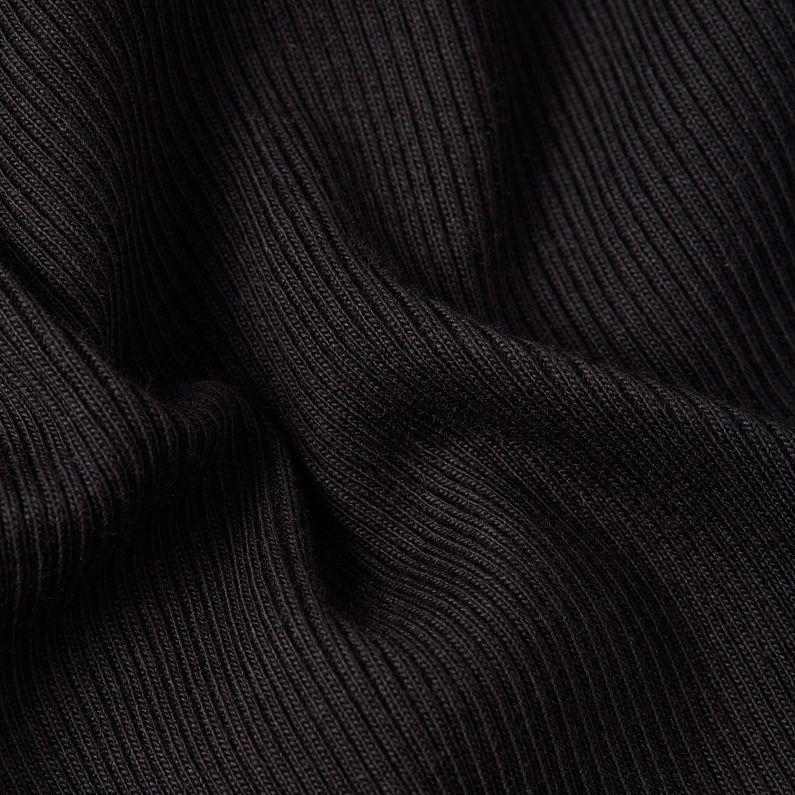 G-STAR Outlet Camiseta A-Line Slim Rib Negro