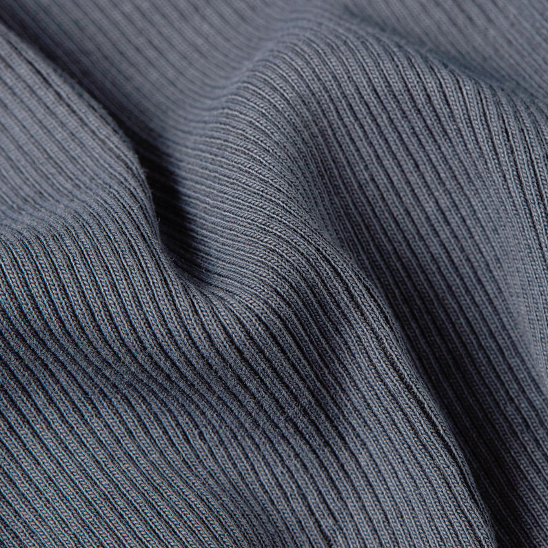 G-STAR Outlet Camiseta lavada A-Line Slim Rib Azul oscuro