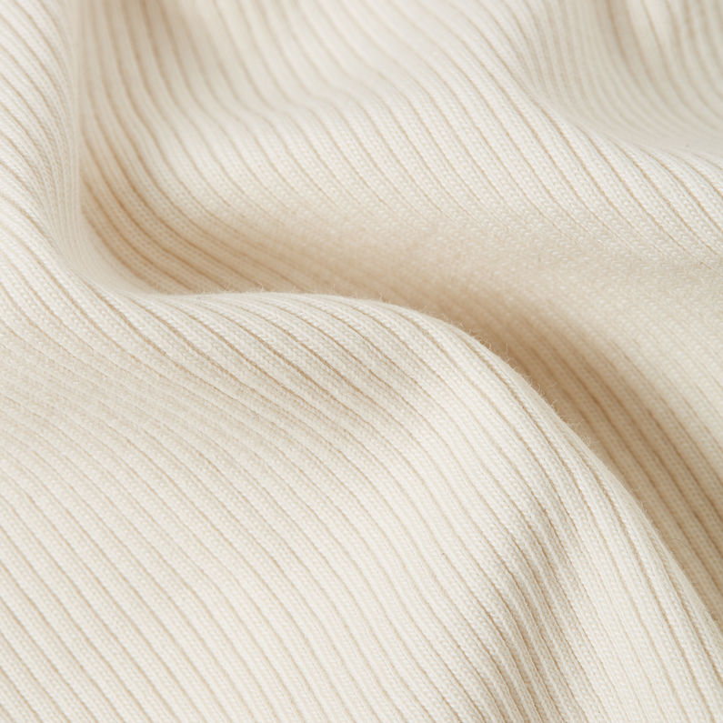 G-STAR Outlet Camiseta A-Line Slim Rib Blanco