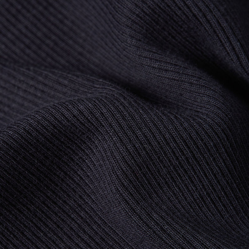 G-STAR Outlet Camiseta A-Line Slim Rib Azul oscuro