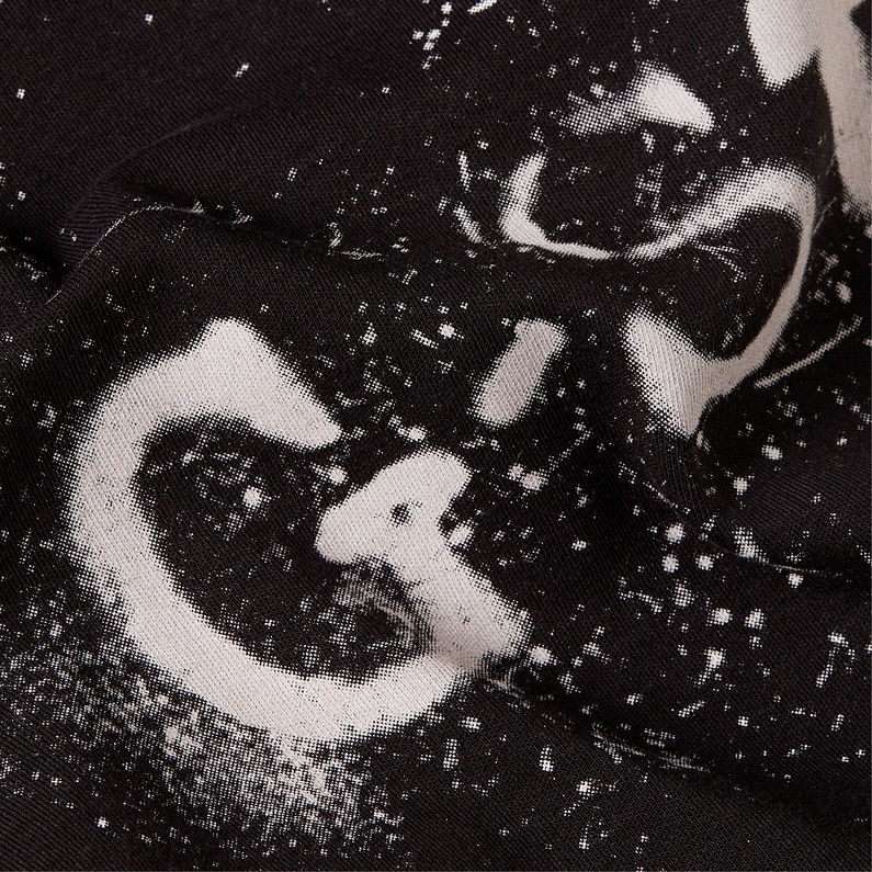 G-STAR Outlet Camiseta Sprayed Graphic Negro