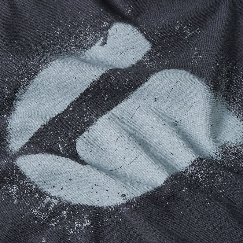 G-STAR Outlet Spray G Logo T-Shirt Dark blue