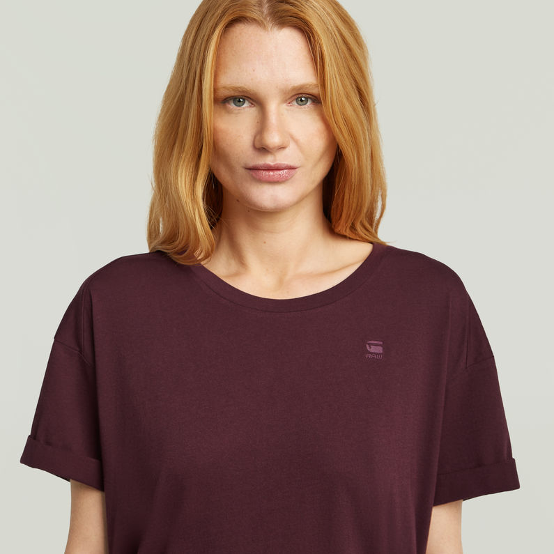 G-STAR Outlet Camiseta Rolled Up Boyfriend Rojo