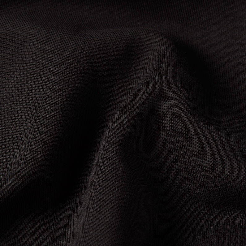 G-STAR Outlet Sudadera Half Zip Label Badge Negro