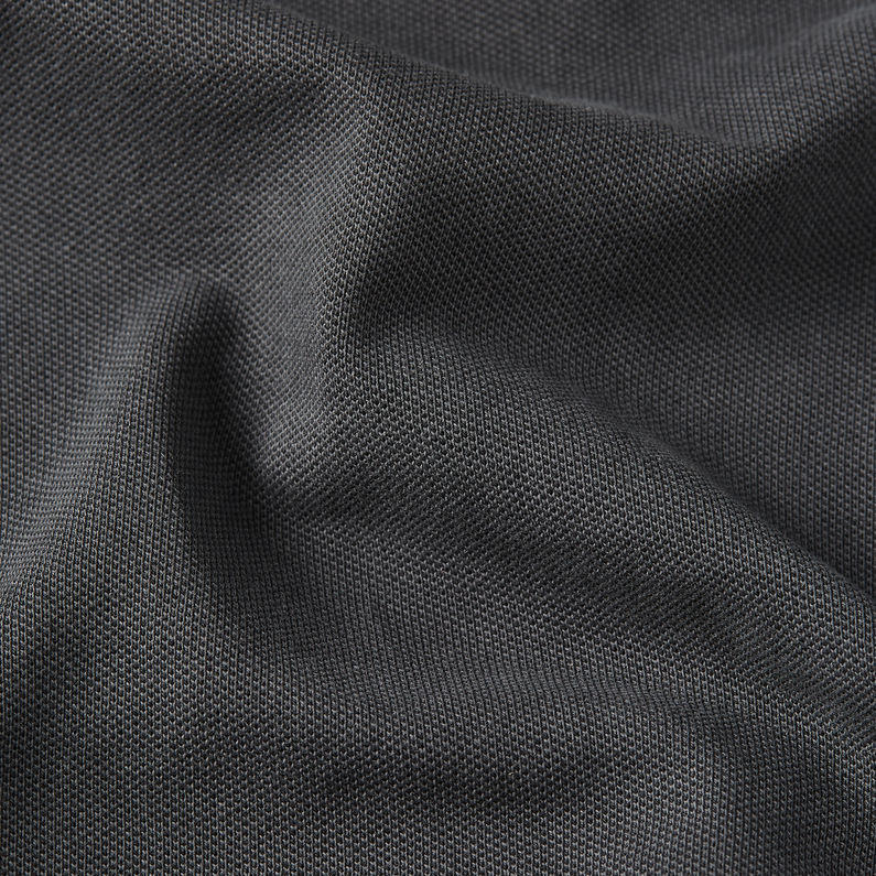 G-STAR Outlet Polo Dunda Overdyed Slim Badge Negro