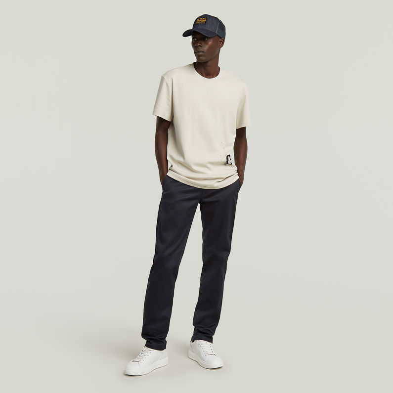 G-STAR Outlet Camiseta Sprayed Graphic Blanco