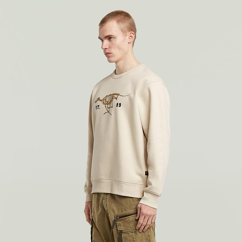 G-STAR Outlet Running Dog Sweater White