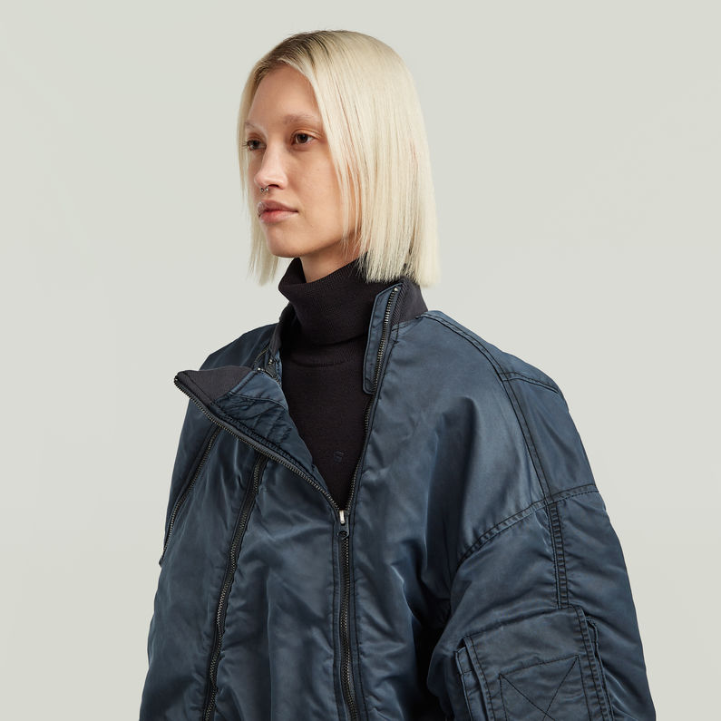 G-STAR Outlet Macro Balloon Bomber Azul oscuro