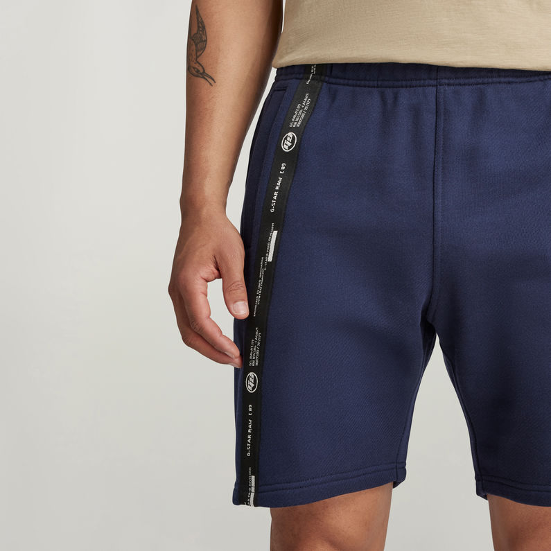 G-STAR Outlet Tape Sweat Shorts Dark blue