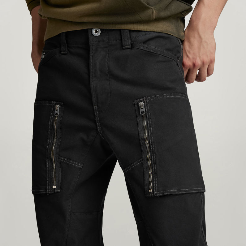G-STAR Outlet Zip Pocket 3D Skinny Cargo Pants Black