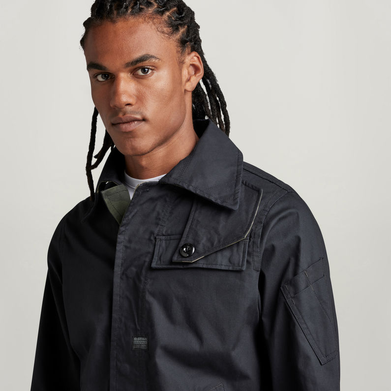 G-STAR Outlet High Collar Overshirt Black