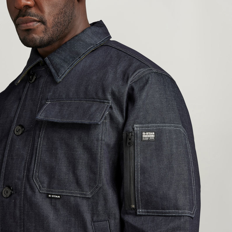 G-STAR Outlet Deck Padded Denim Jacket Dark blue