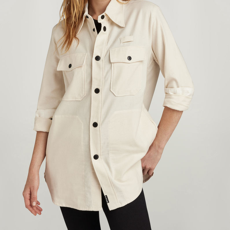 G-STAR Outlet Boyfriend Overshirt Beige