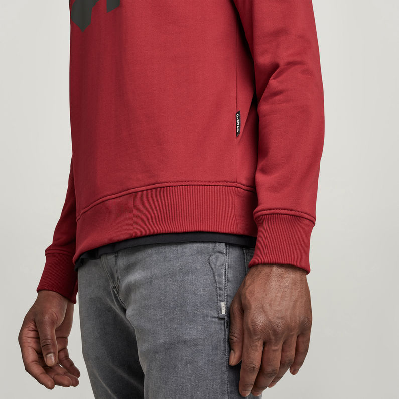G-STAR Outlet Abstract RAW Sweater Red