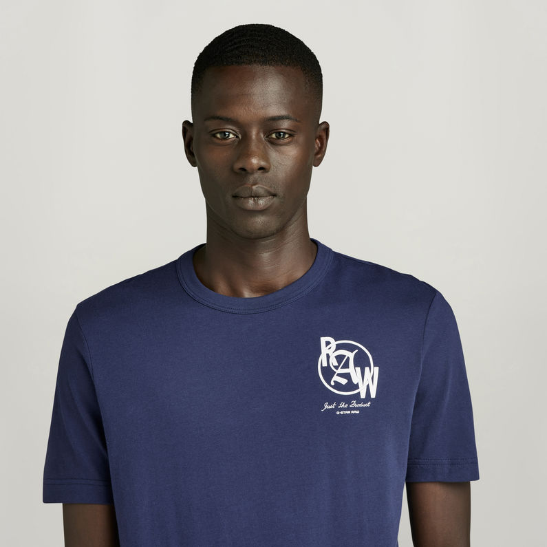G-STAR Outlet Graphic 9 Slim T-Shirt Dark blue