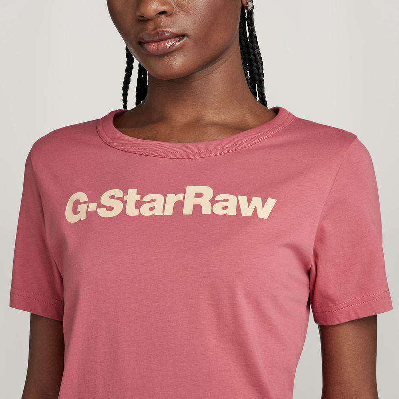 G-STAR Outlet GS Graphic Slim Top Pink