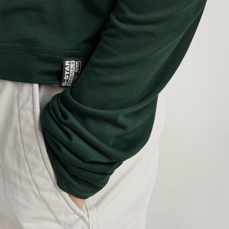 G-STAR Outlet Essential Mock Loose Top Green