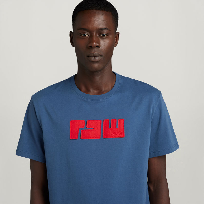 G-STAR Outlet Camiseta RAW. Felt Azul intermedio