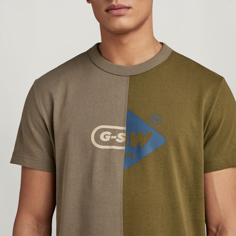 G-STAR Outlet Camiseta Cut & Sew Graphic Multi color