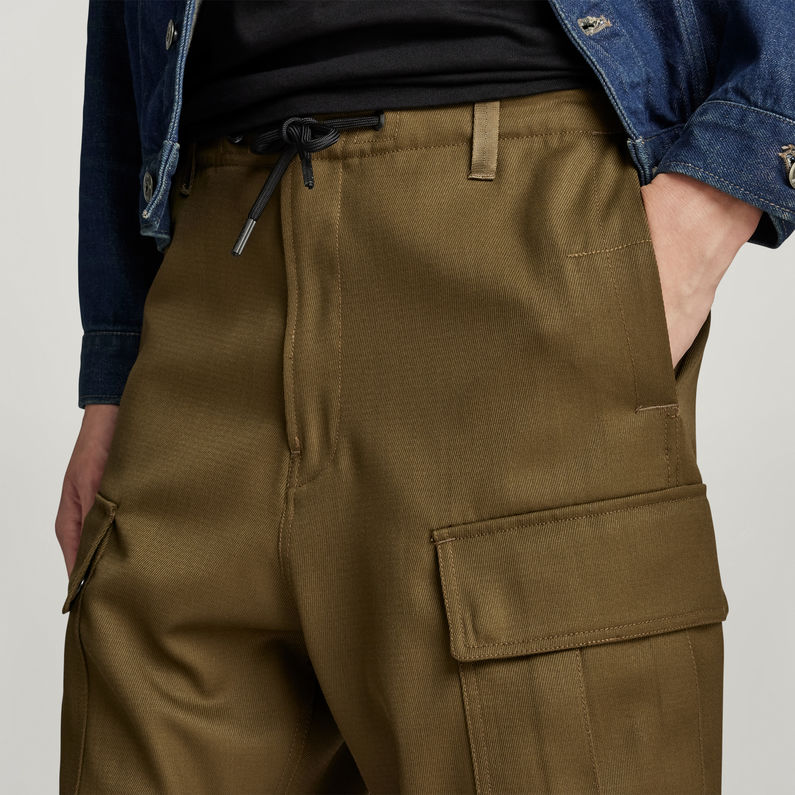 G-STAR Outlet Balloon Cargo Pants Relaxed Tapered Green