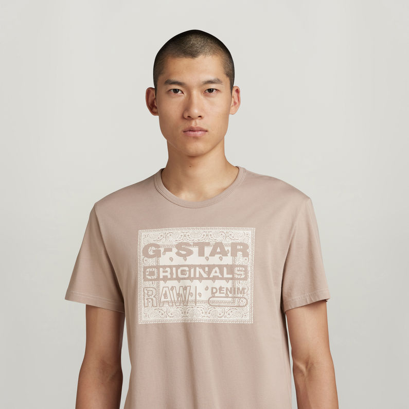 G-STAR Outlet Bandana T-Shirt Purple