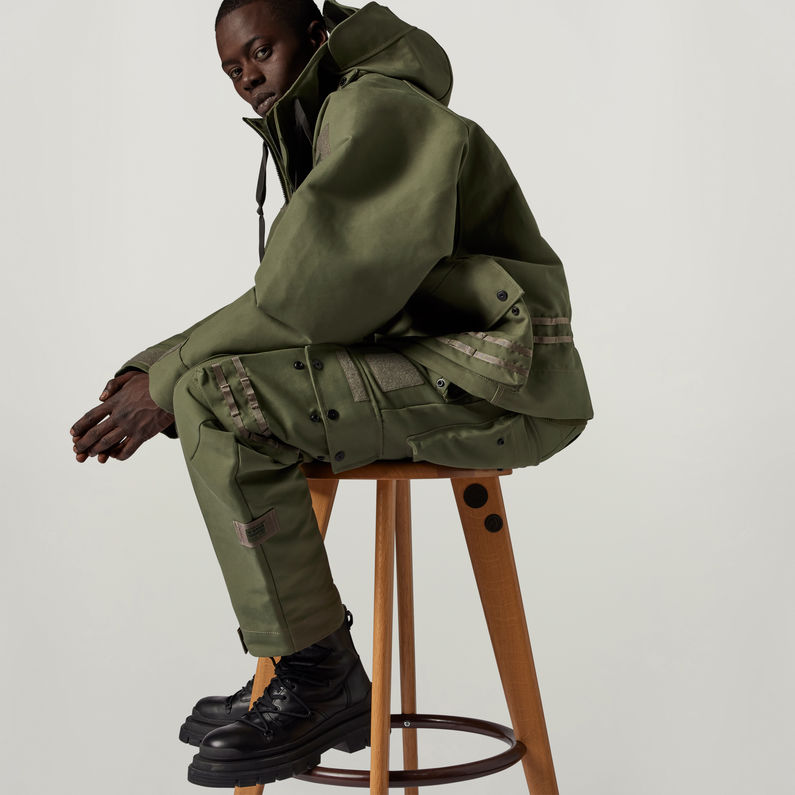 G-STAR Outlet Unisex Premium E Photographer Cargo Pants Green