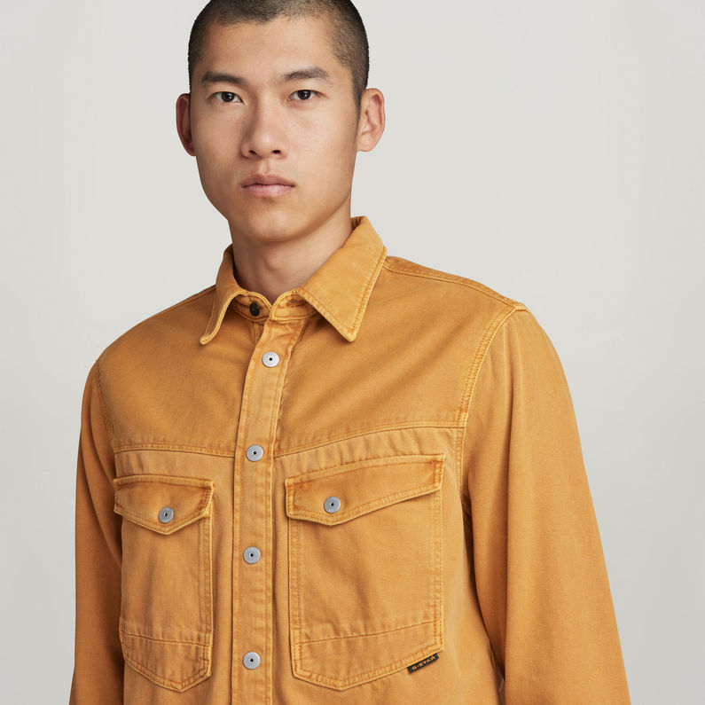 G-STAR Outlet Dakota Regular Unisex Shirt Yellow