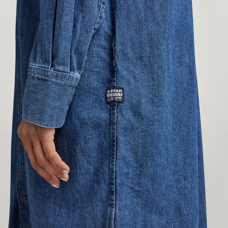 G-STAR Outlet Boxy Shirt Dress Medium blue