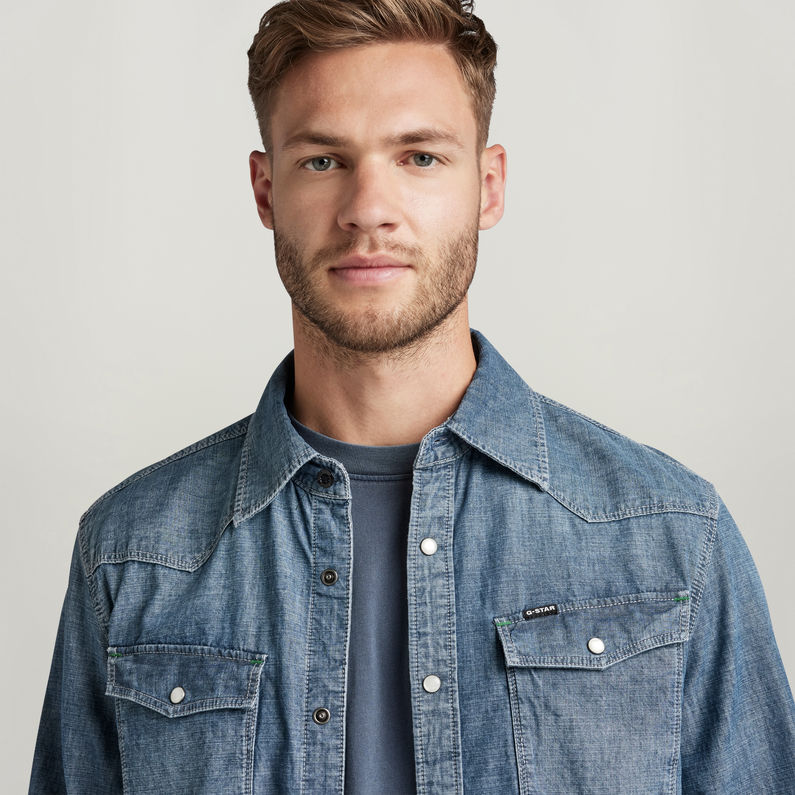 G-STAR Outlet 3301 Regular Shirt Evergreen Medium blue