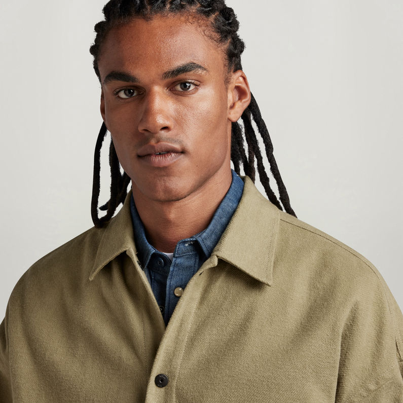 G-STAR Outlet Unisex Soft Oversized Overshirt Green