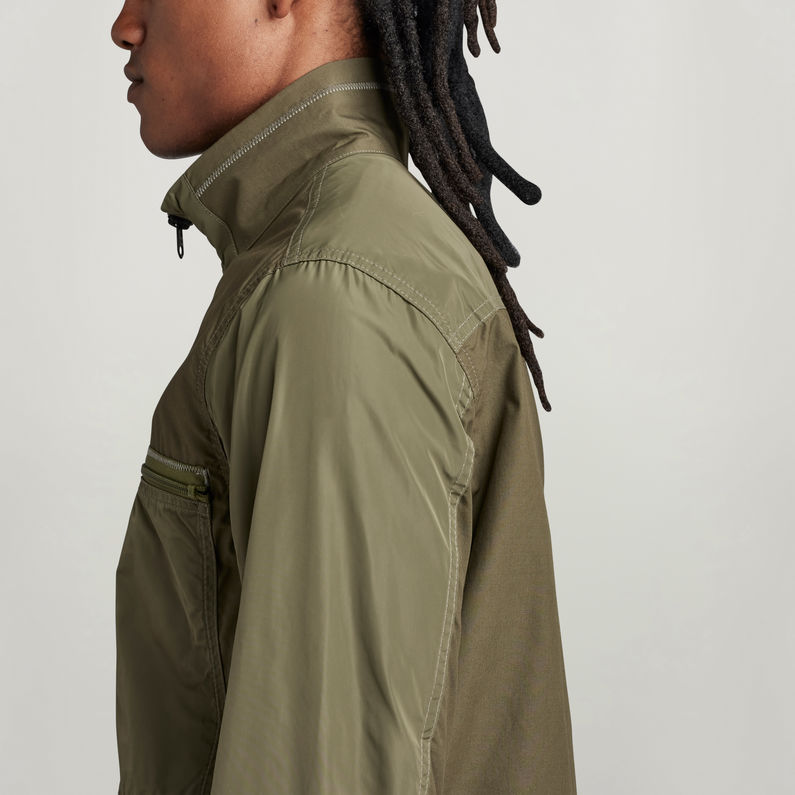 G-STAR Outlet Fabric Mix Overshirt Green