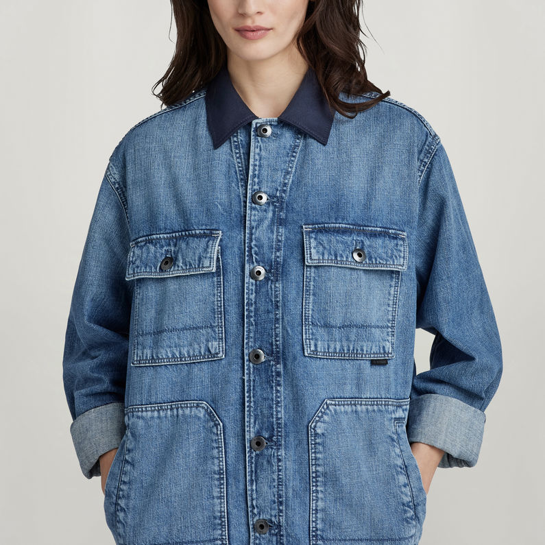 G-STAR Outlet Unisex Chore Evergreen Jacket Medium blue