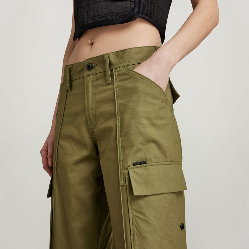 G-STAR Outlet Judee Low Waist Loose Pants Green