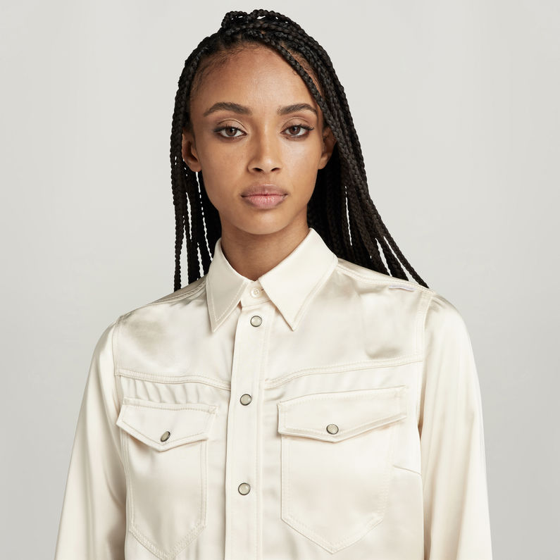 G-STAR Outlet Camisa Slim Beige