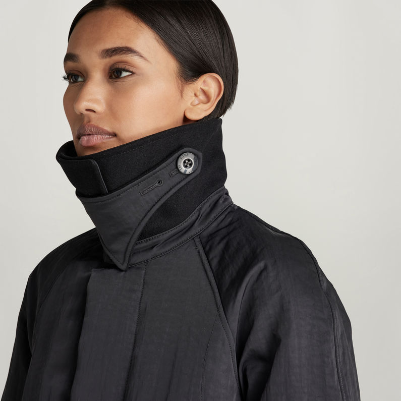 G-STAR Outlet Gabardina Padded Wide Negro